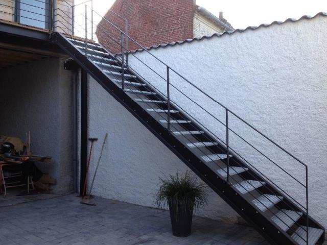 Escalier à limons latéraux UPE