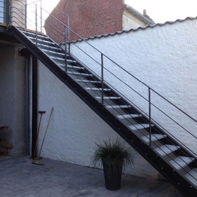 Escalier à limons latéraux UPE